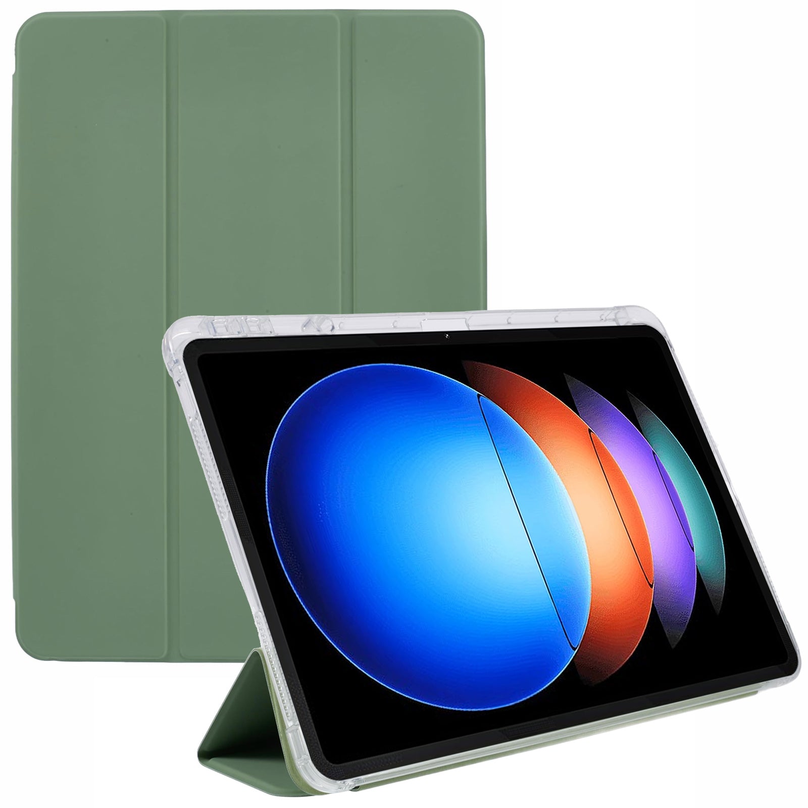 For Xiaomi Pad 6S Pro 12.4 Case Tri-fold Stand Leather Tablet Cover with Pen Slot For Xiaomi Pad 6S Pro 12.4 Case Tri-fold Stand Leather Tablet Cover with Pen Slot
